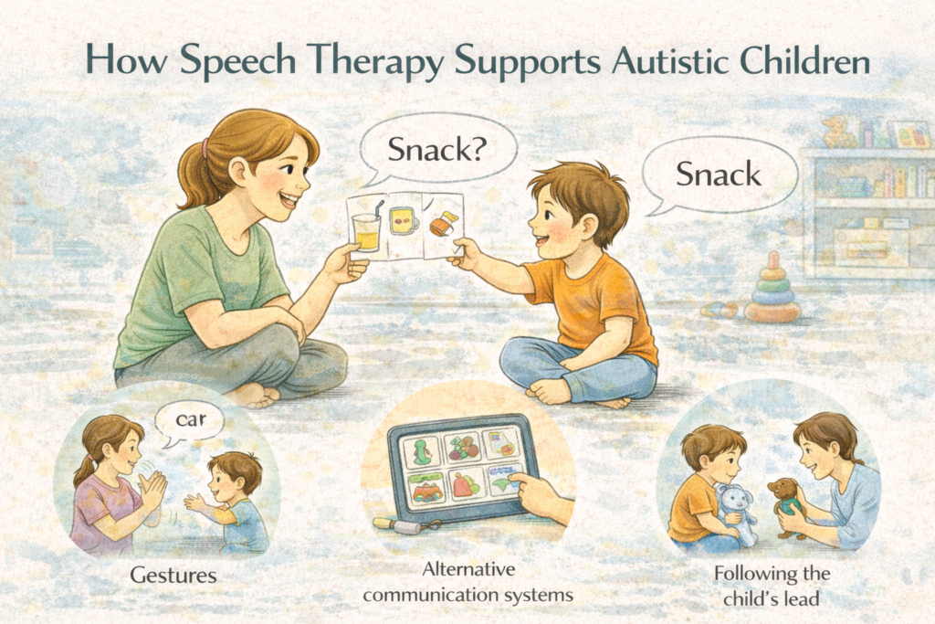 How Speech Therapy Supports Autistic Children